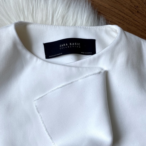 Zara white blazer with frill detail - Picture 3 of 3